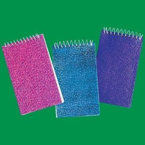 Memo Pad, Glitter Spiral. 3" x 5" | 24 ct