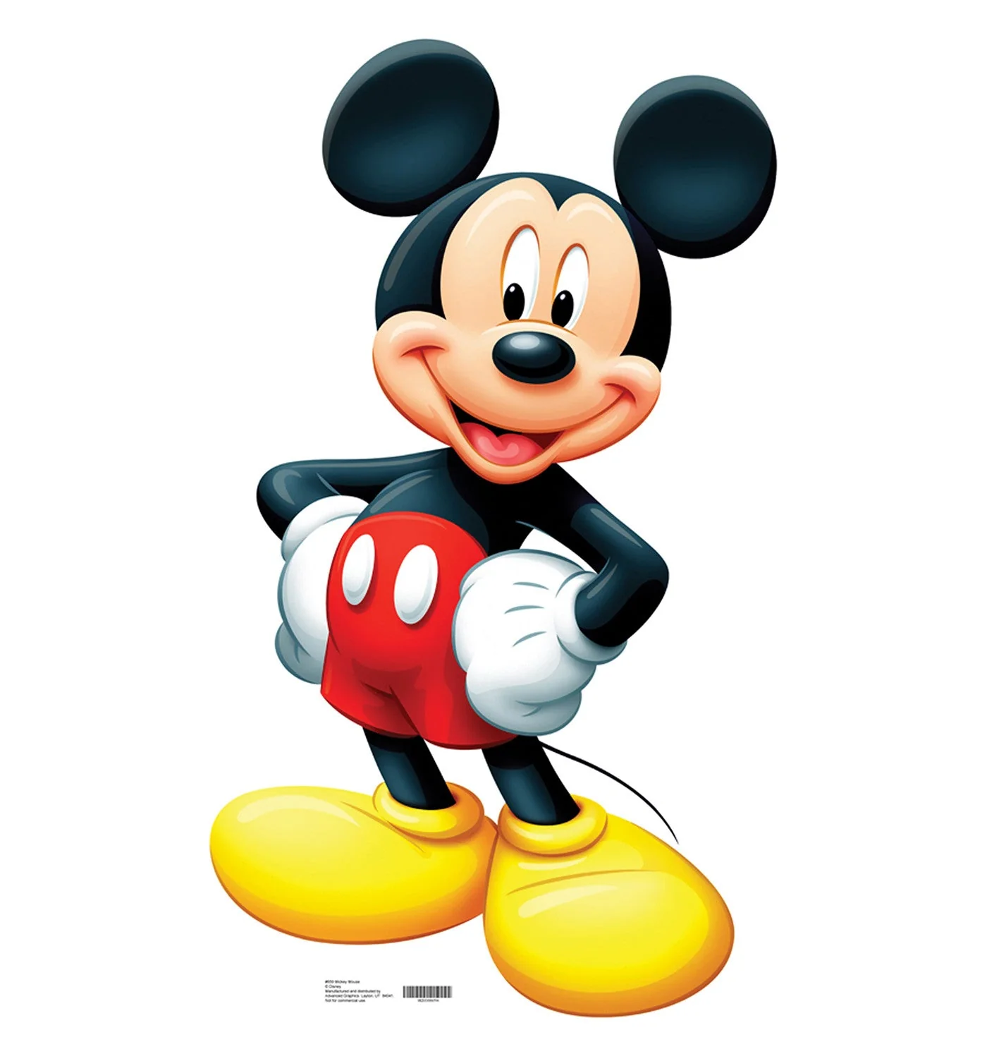 Mickey Mouse Lifesize Standup *Made to order-please allow 10-14 days for processing*