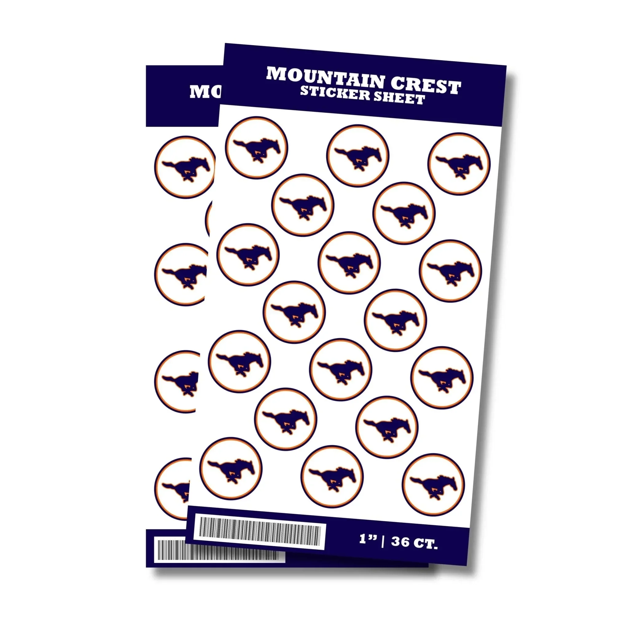 Mountain Crest High School Sticker Seal 1" | 36 ct