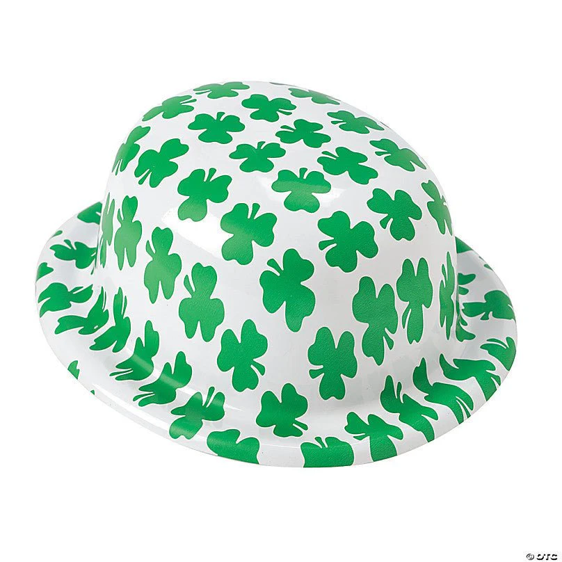 Neon Green Shamrock Band Derby Hat | 1ct