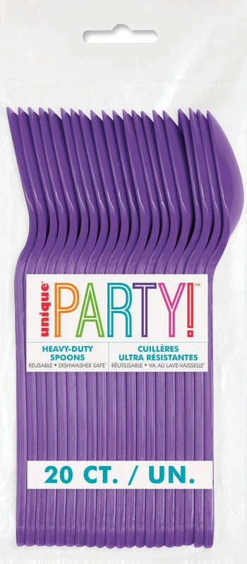 Neon PurpleHeavy-Duty Plastic | 20ct