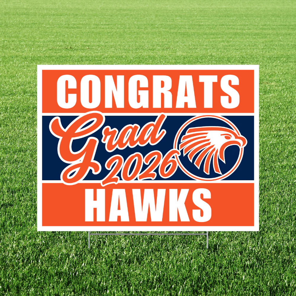 Olathe East KS Grad Yard Sign 18x24" | 1ct