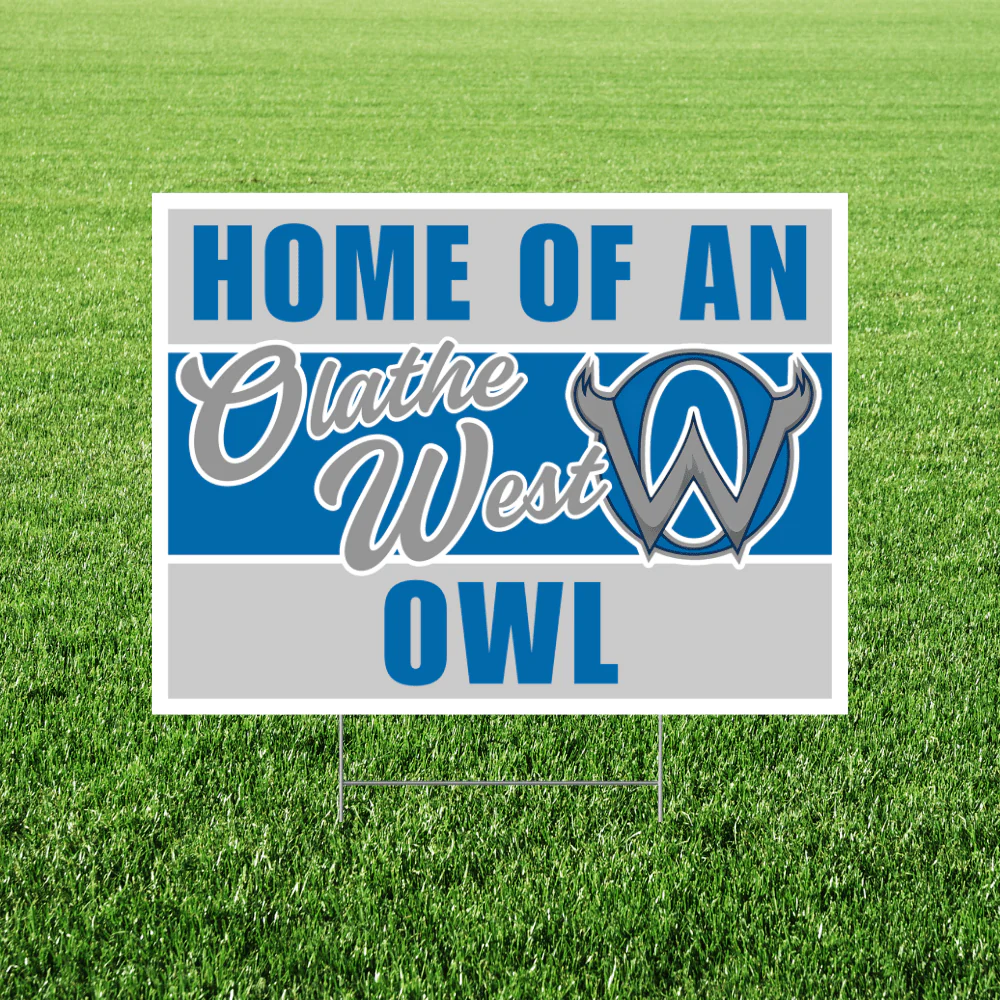 Olathe West KS Spirit Yardsign 18x24" | 1ct