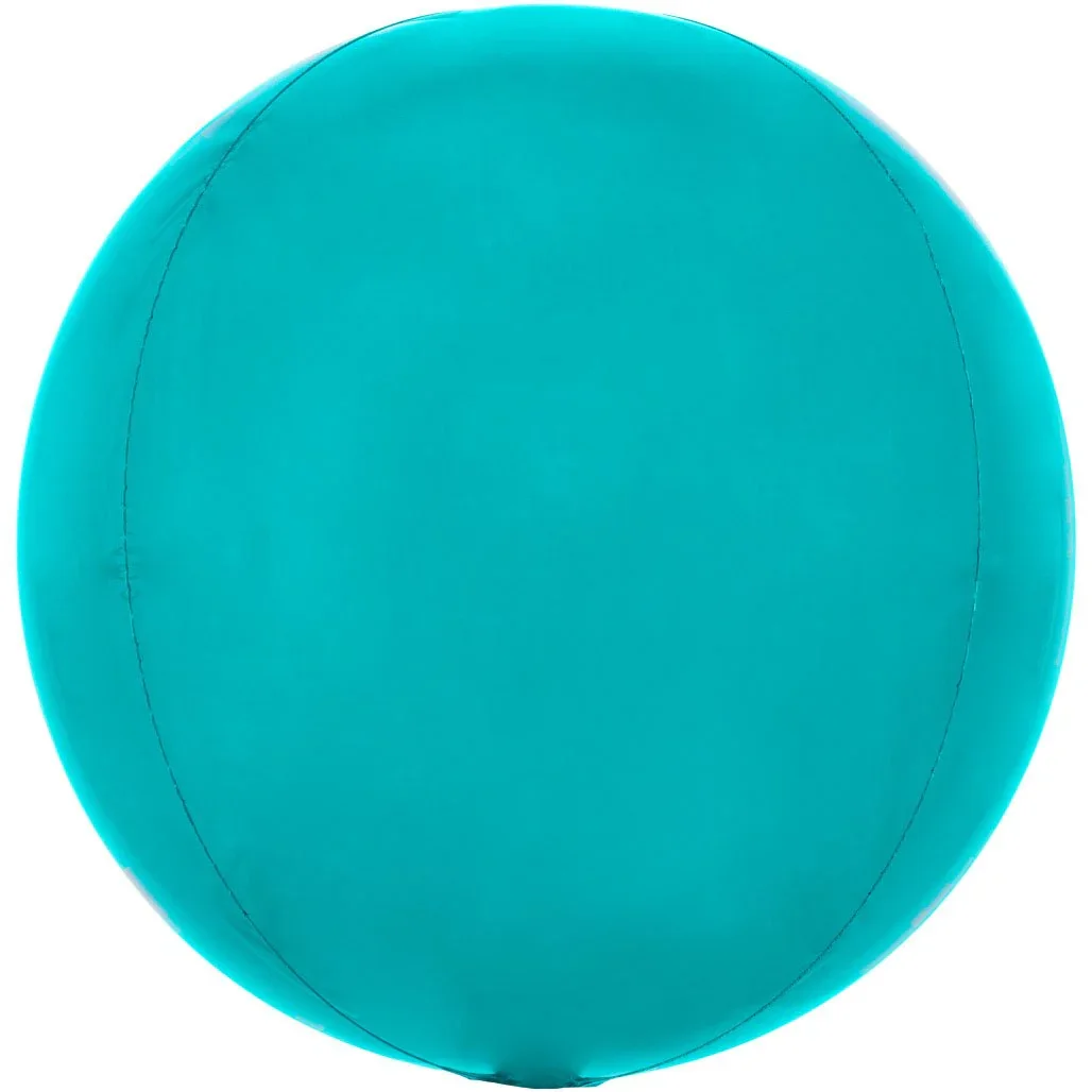 Orbz Balloon Aqua 15" | 1ct
