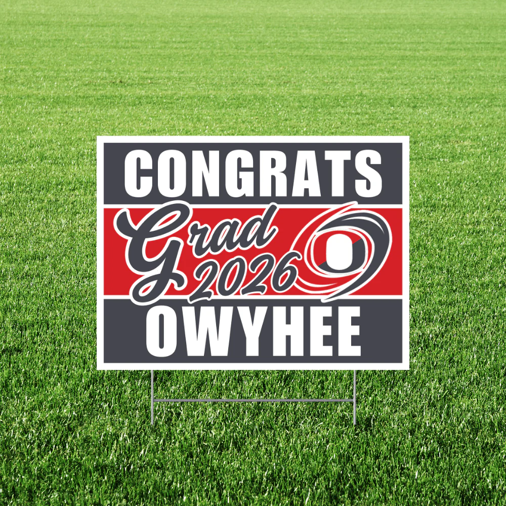 Owyhee High School Grad Yard Sign 24" x 18" | 1 ct