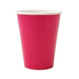 Hot Magenta Paper Cups 9 oz. | 24 ct