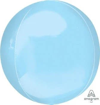 Pastel Blue Orbz Balloon 15" | 1ct