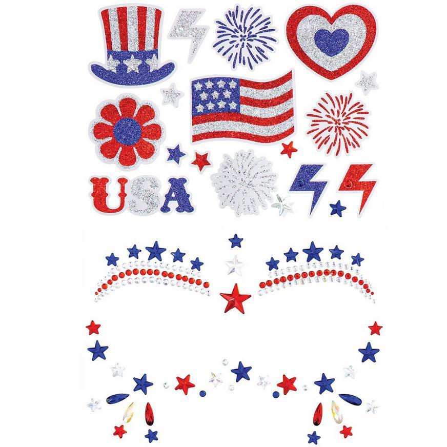 Patriotic Face & Body Jewelry Kit | 1 ct