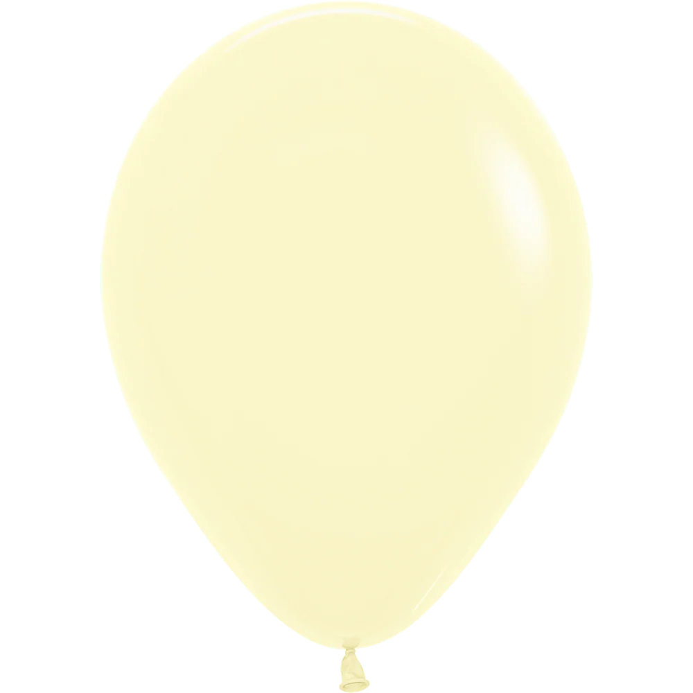 Matte Yellow Latex Balloon w/ Helium & Hi-Float, 11" | 1 ct
