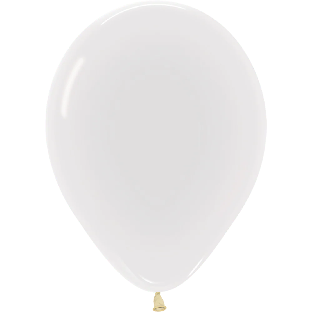 Pearl White Latex Balloon w/ Helium & Hi-Float, 11" | 1 ct