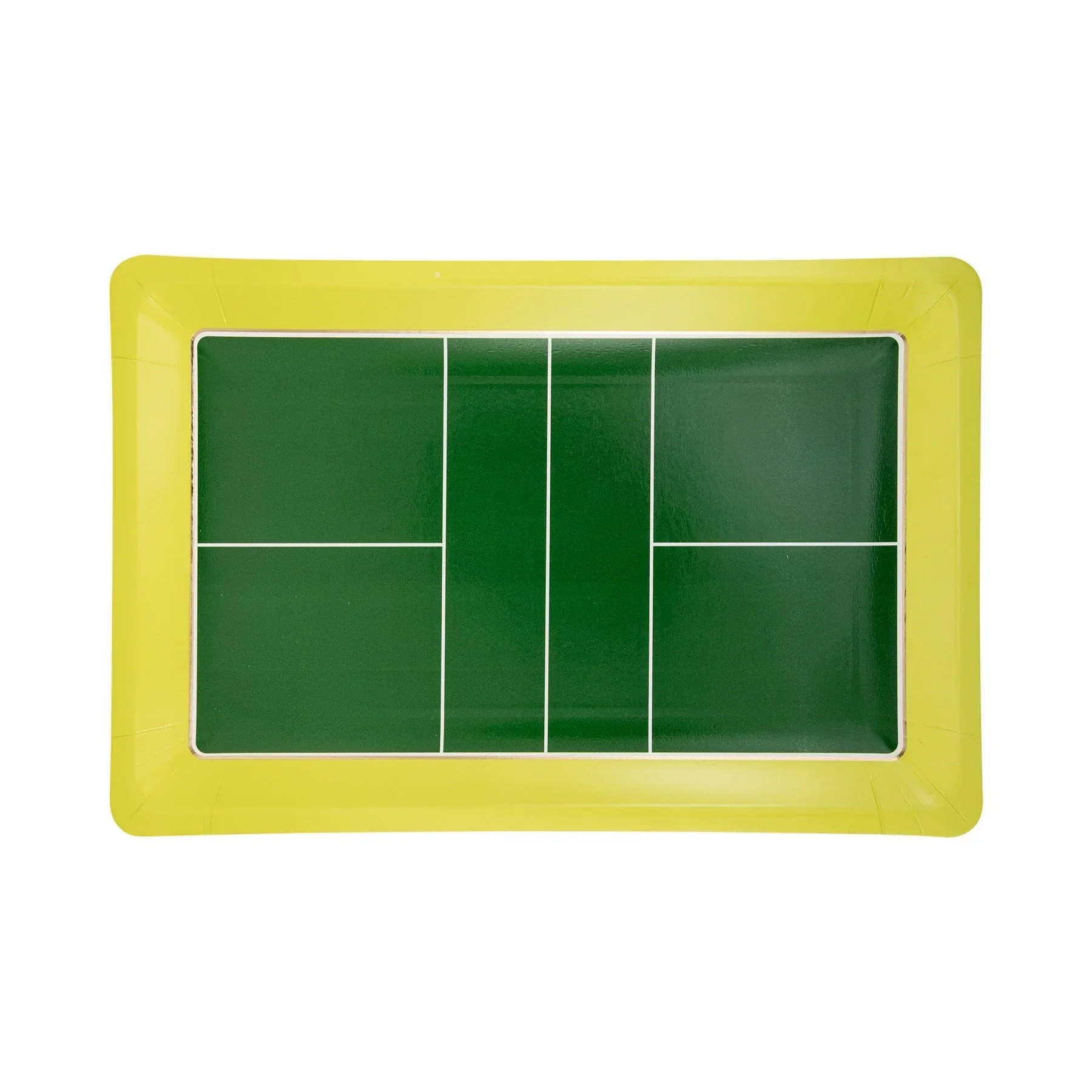 Pickleball Court Shaped Paper Plate 11" | 8 ct