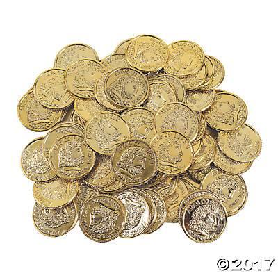 Plastic Gold Coins | 144ct