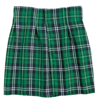 Polyester St. Patrick's Day Plaid Kilt