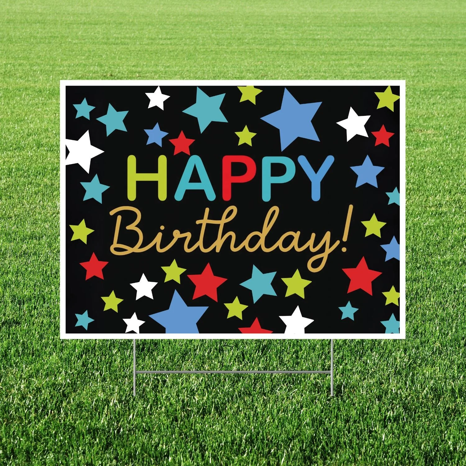Print to order birthday yard signs 24"x18" | 1ct - Image 2
