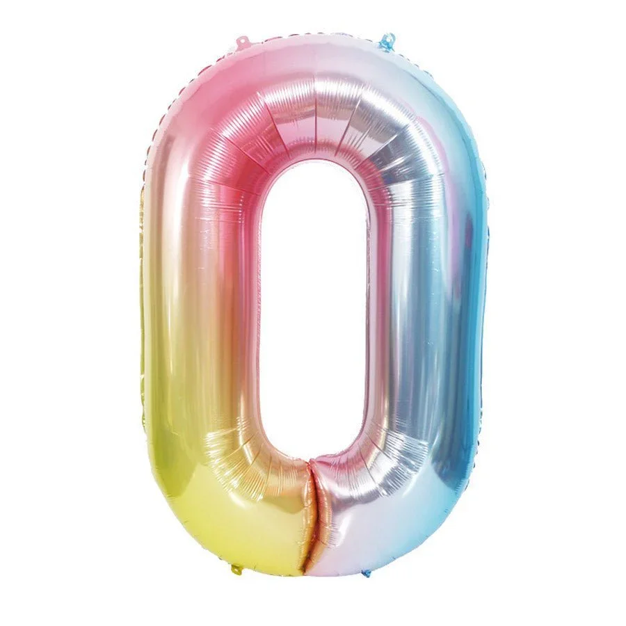 Rainbow Jumbo Number Balloons 34" - Image 11