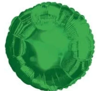Green Round Mylar Balloon 18" | 1ct