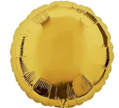Round Metallic Gold Mylar Balloon 18" | 1ct.