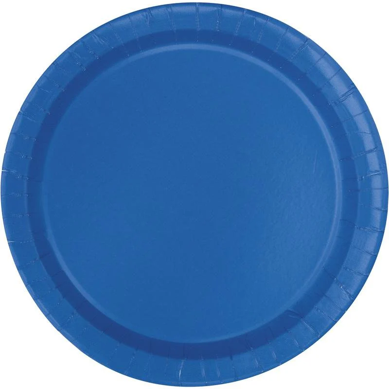 Royal Blue Paper Dinner Plates | 50ct | 9in