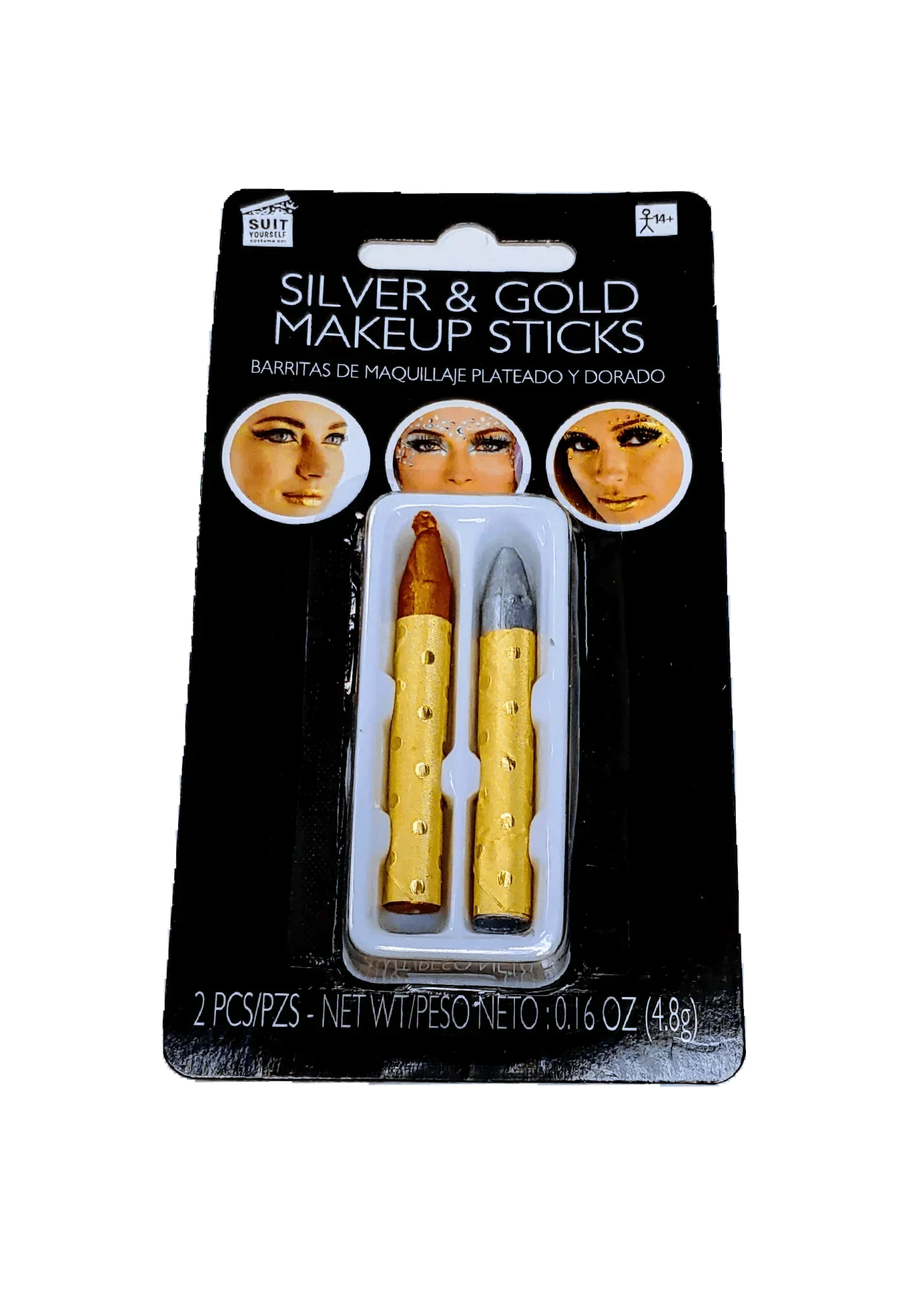 Silver & Gold Makeup Sticks | 2pcs