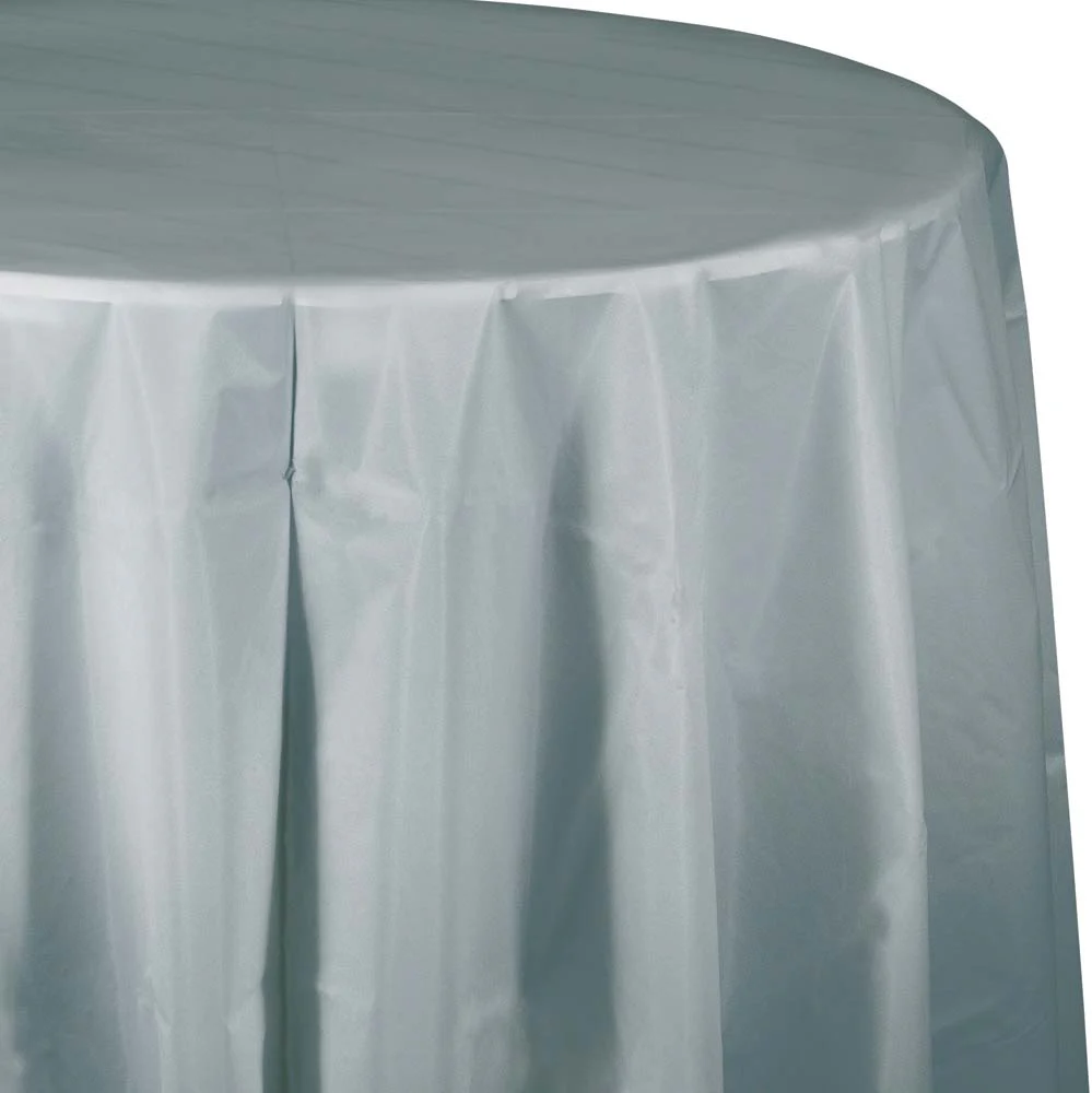 Silver Octy Round Tablecover
