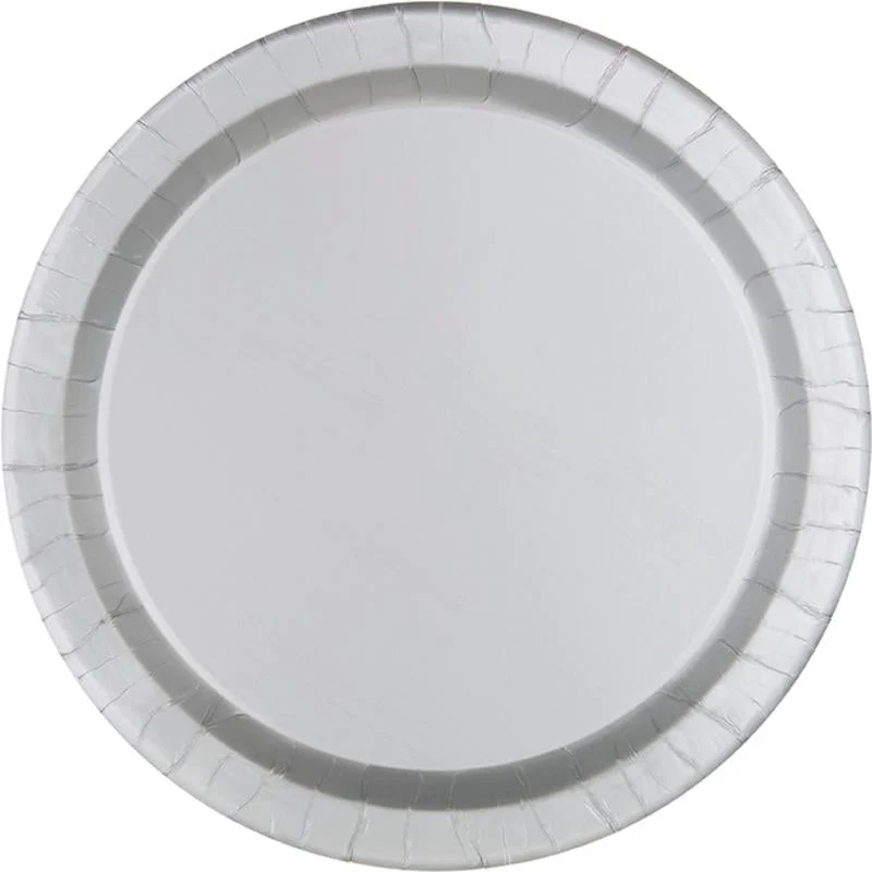Silver Paper Dinner Plates | 50ct