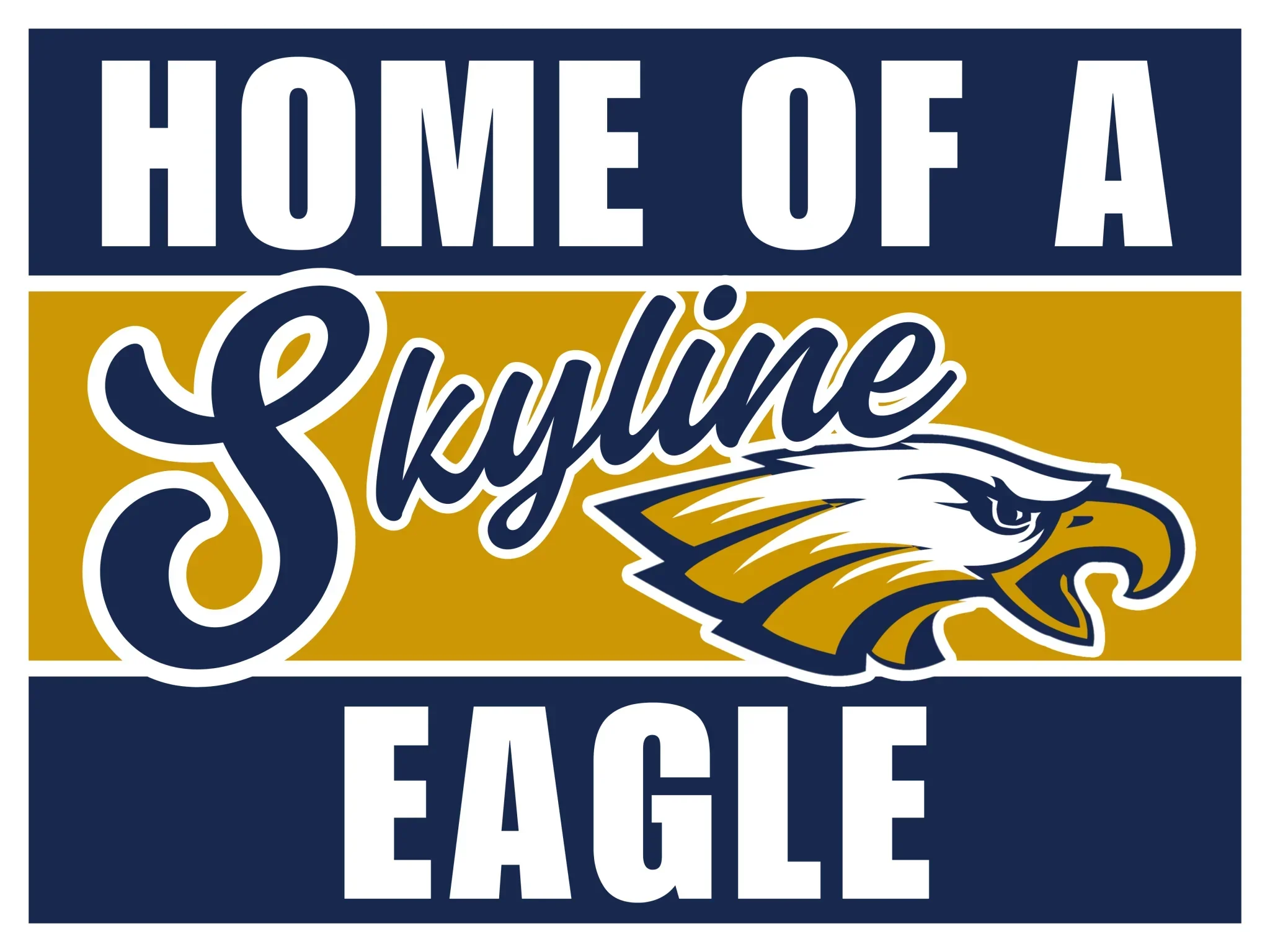 Skyline UT High School Spirit Yard Sign 24" x 18" | 1 ct