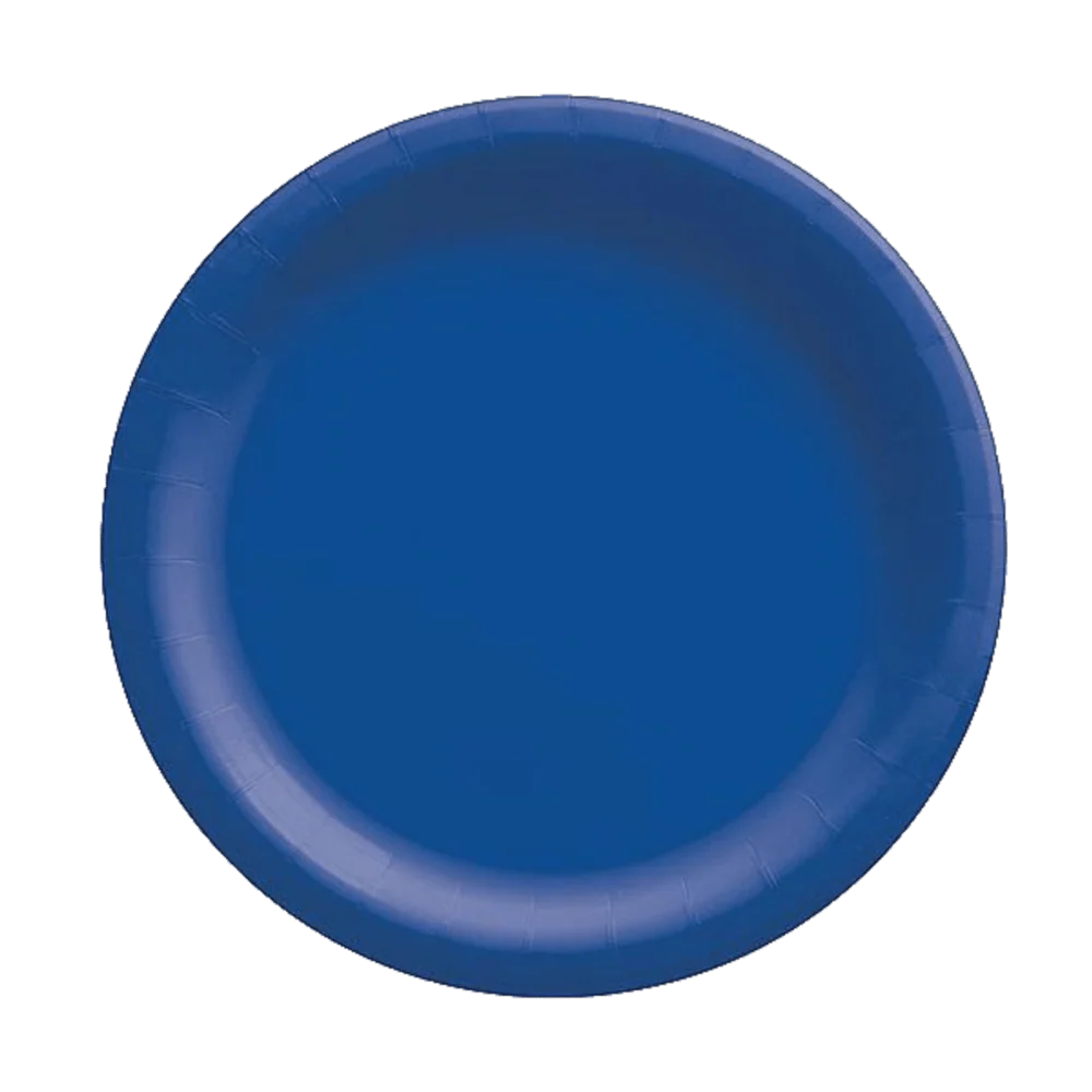 Bright Royal Blue 8.5'' Paper Plates | 20ct