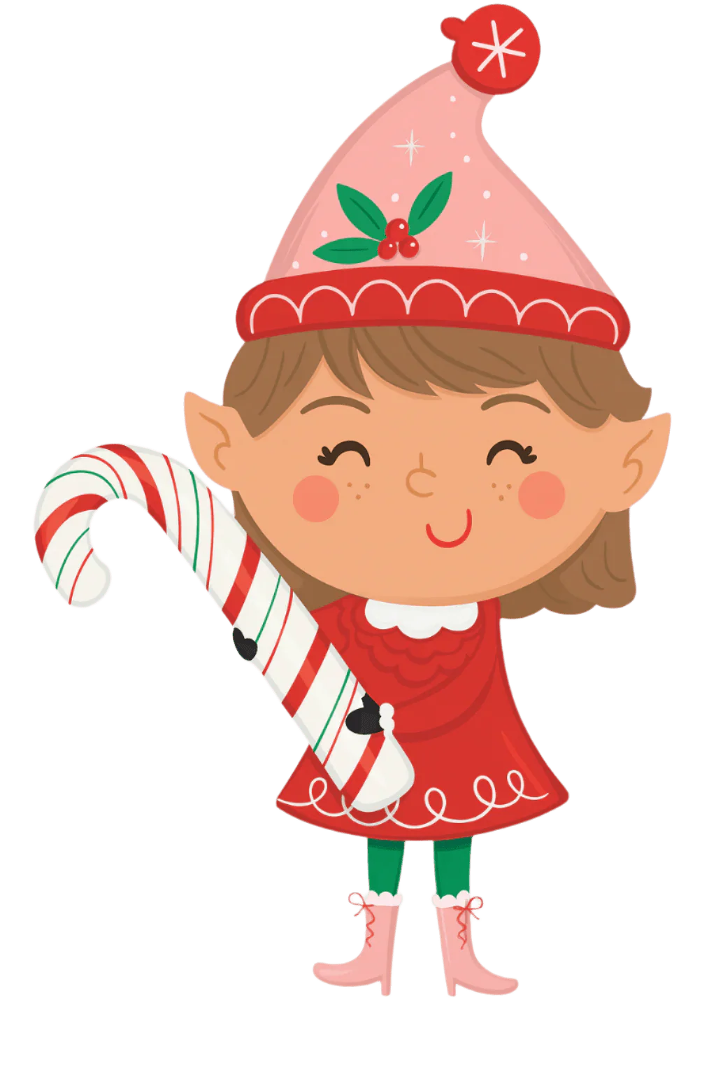 Christmas Minty Elf Supershape Mylar Balloon 26"x39" | 1ct