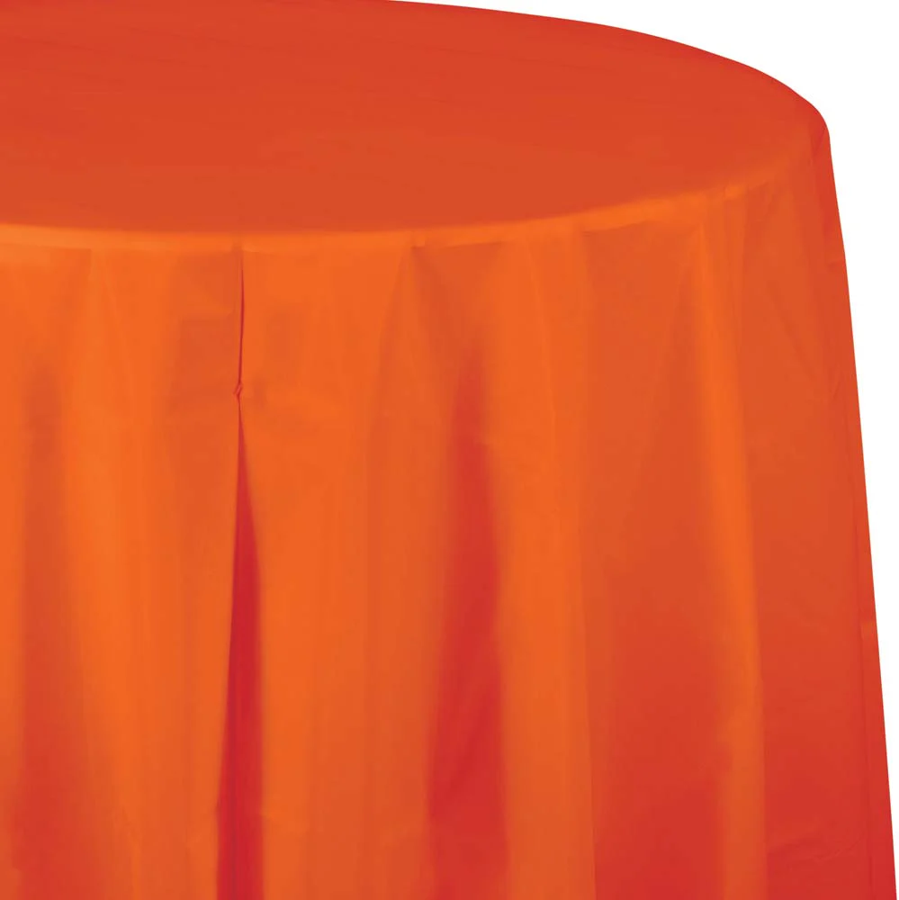 Sunkissed Orange Octy Round Tablecover