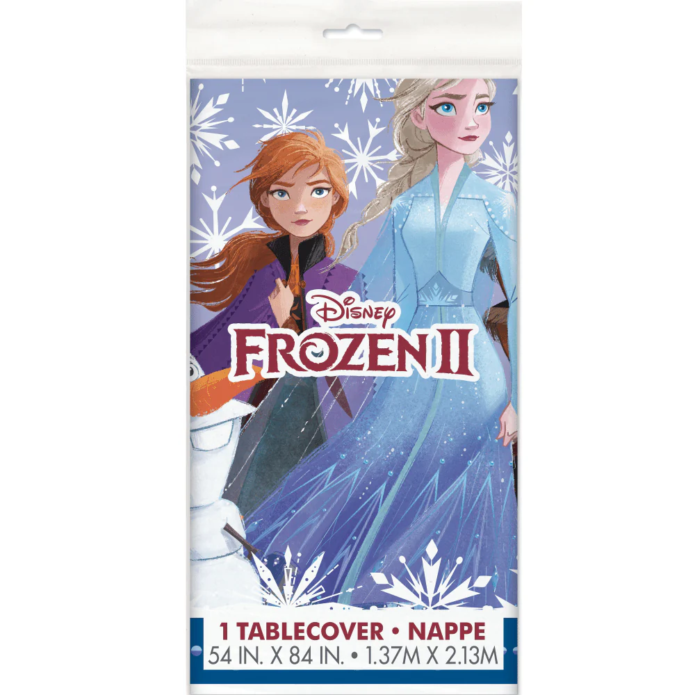 Frozen plastic tablecover 54"x84" | 1ct