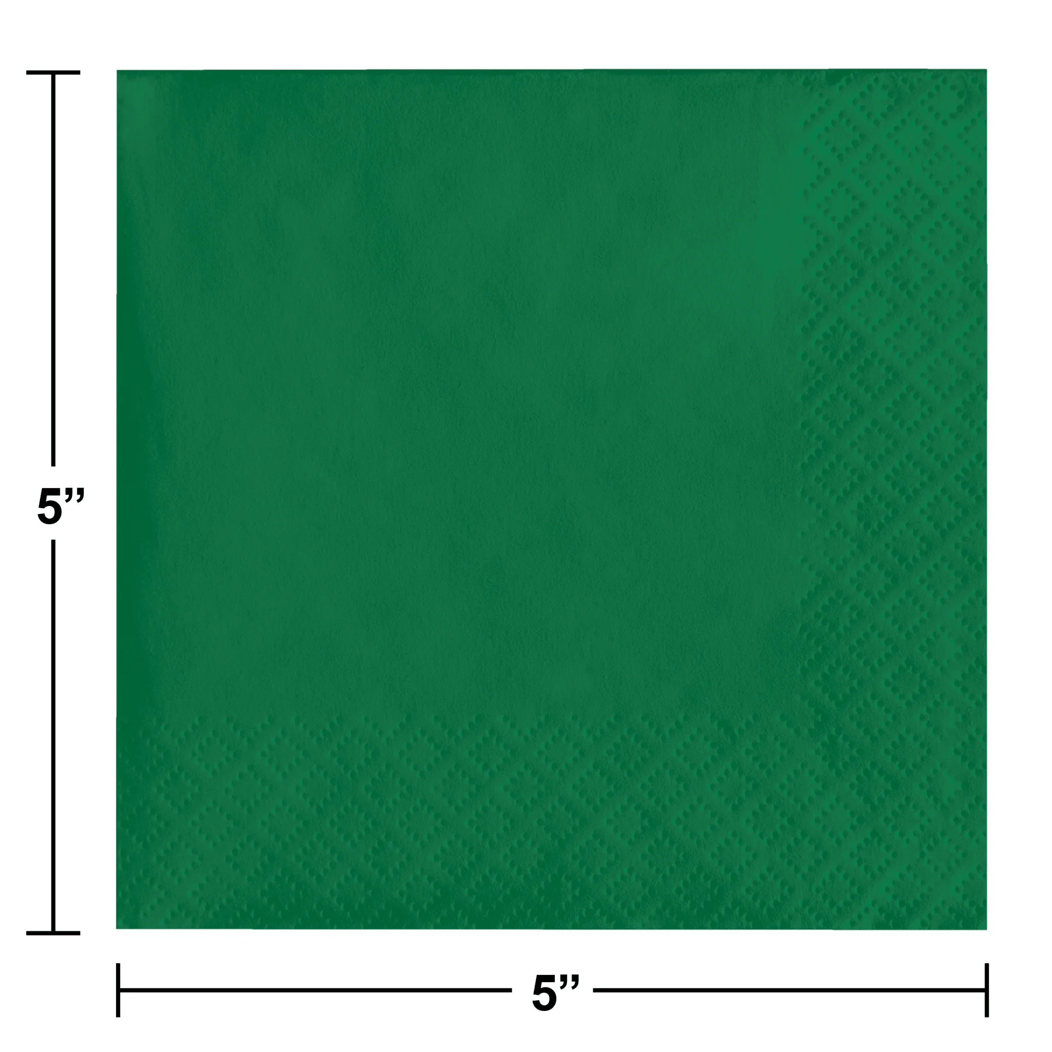 Touch of Color Emerald Green 2Ply Beverage Napkins 50 | ct