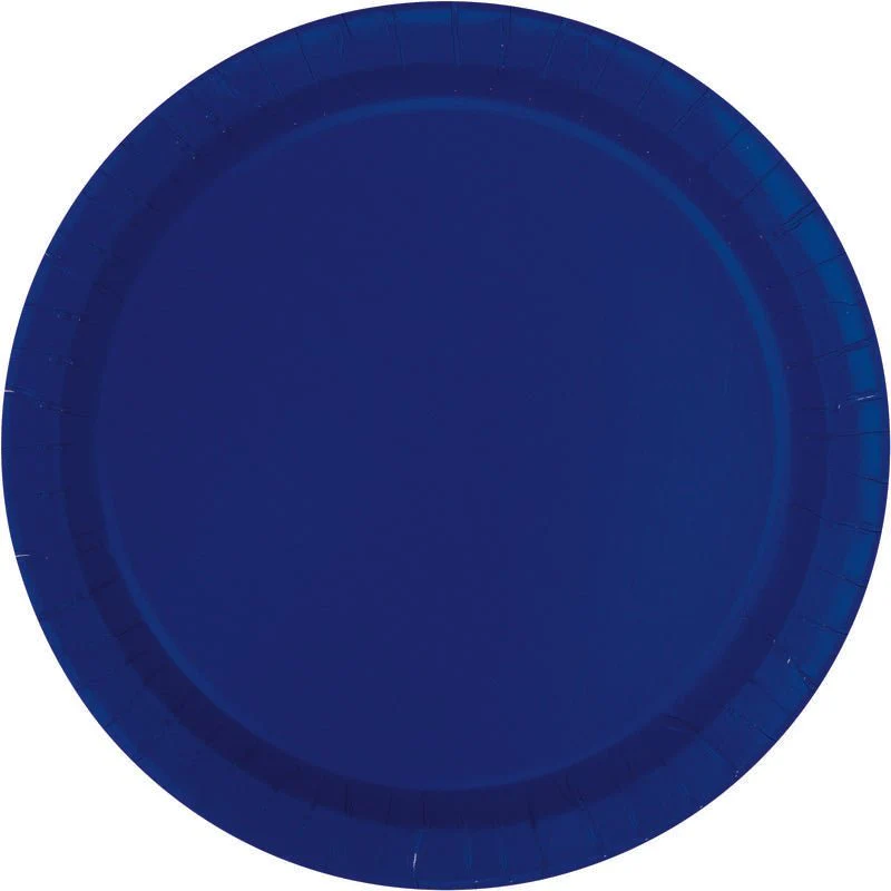 True Navy Paper Dinner Plates | 50ct