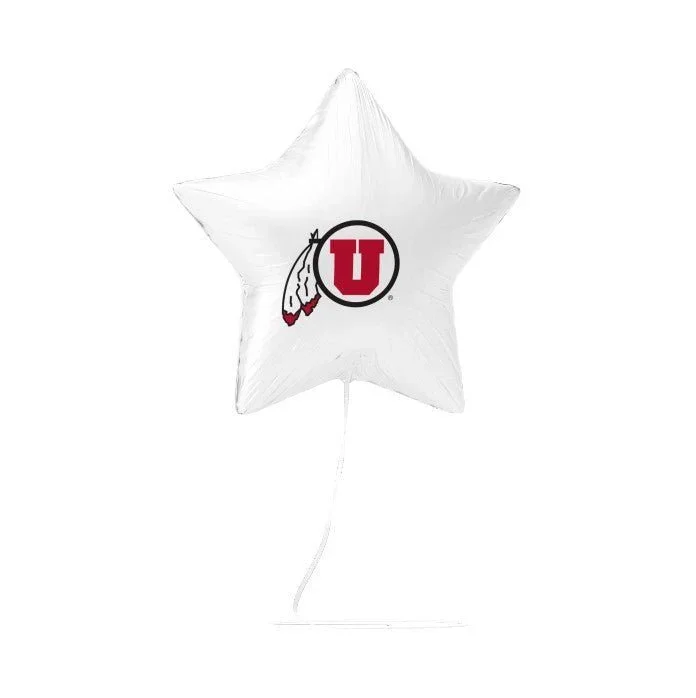 U of U U Feather Logo Mylar Balloon 17" | 1 ct