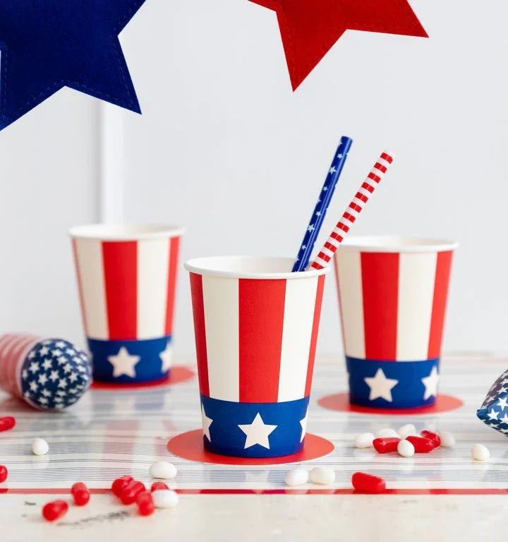Uncle Sam Paper Cups 12 oz. | 8 ct