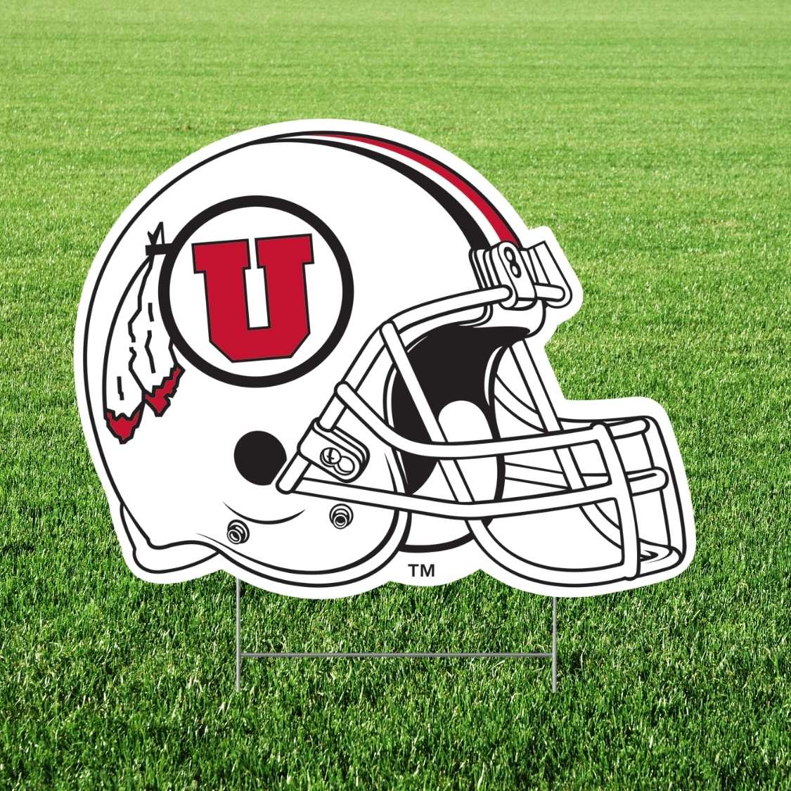 UofU Helmet Yard Sign 22" | 1ct