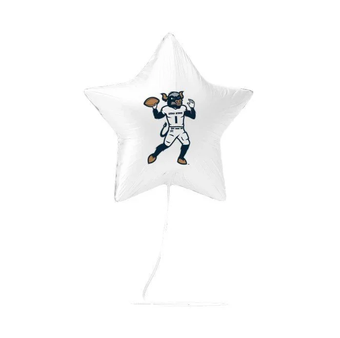 USU Big Blue Football Mylar Balloon 17" | 1 ct