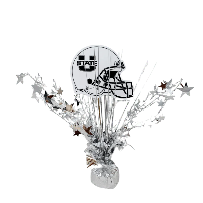 USU Football Helmet Centerpiece Spray 14" | 1 ct
