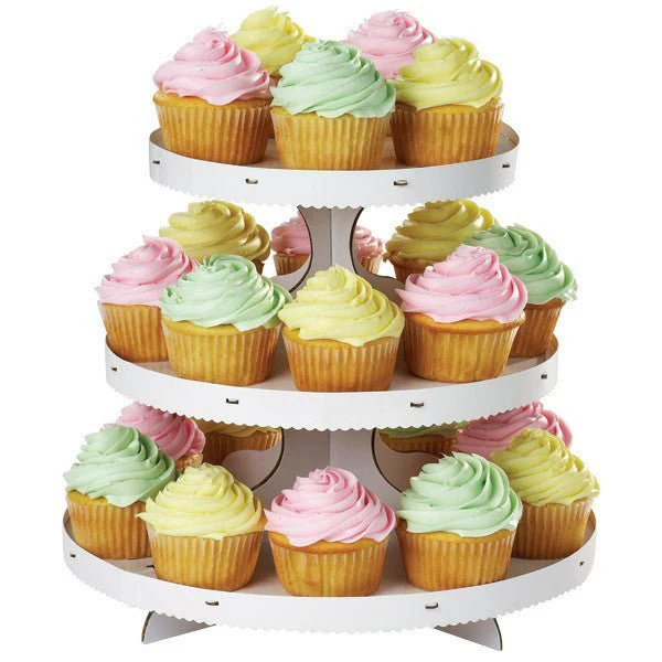 3-Tier Cupcake Stand White 12" x 10.5" | 1ct