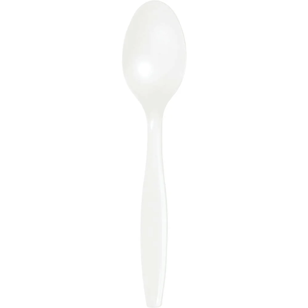 White Premium Plastic Spoons | 24ct