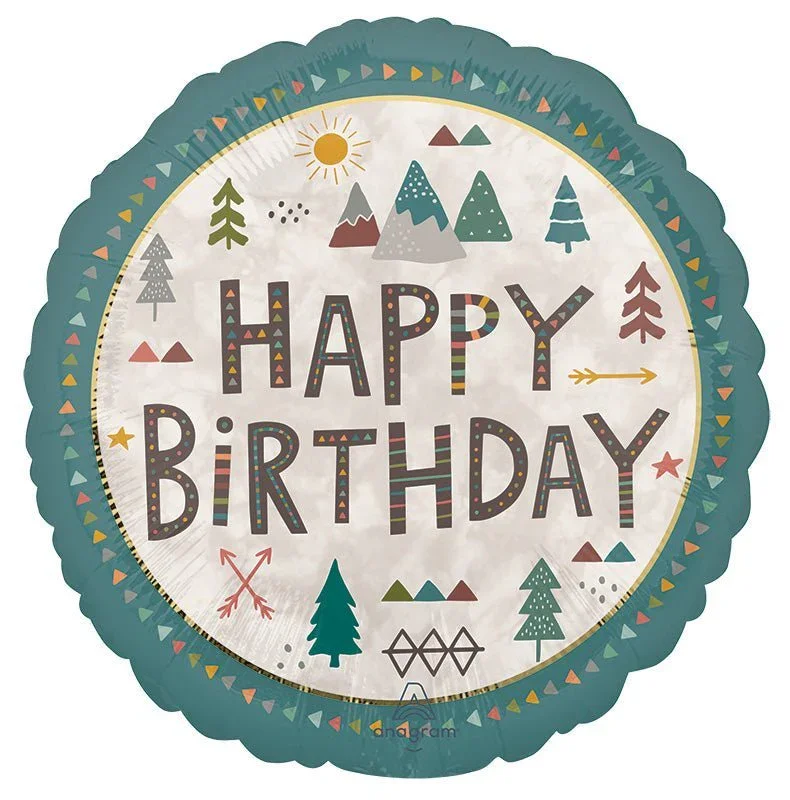 Wilderness Birthday SuperShape Balloon 28" | 1ct