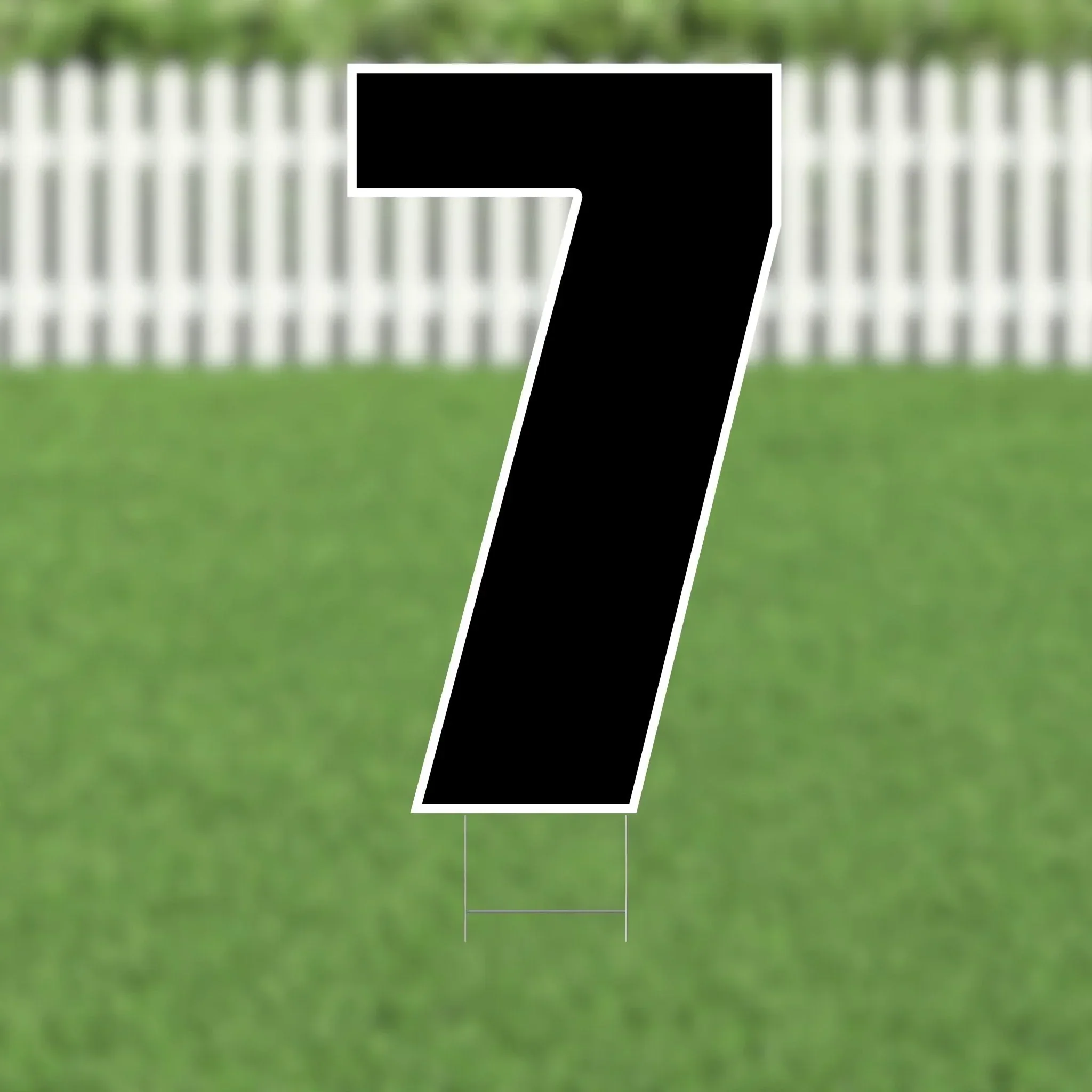 Yard Card Black Number/Symbol 21.5" | 1ct - Image 7
