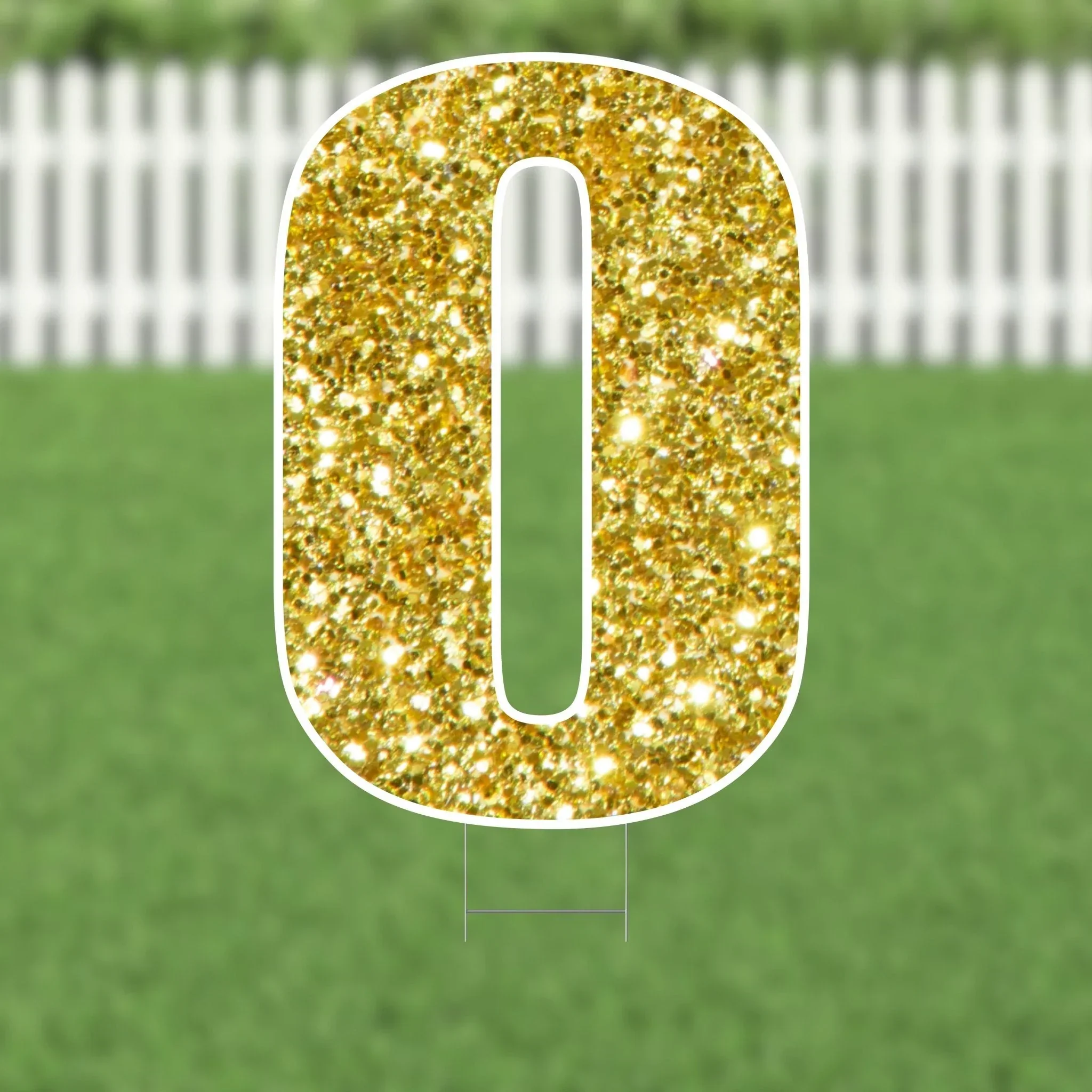 Yard Card Gold Number/Symbol 21.5" | 1ct - Image 10