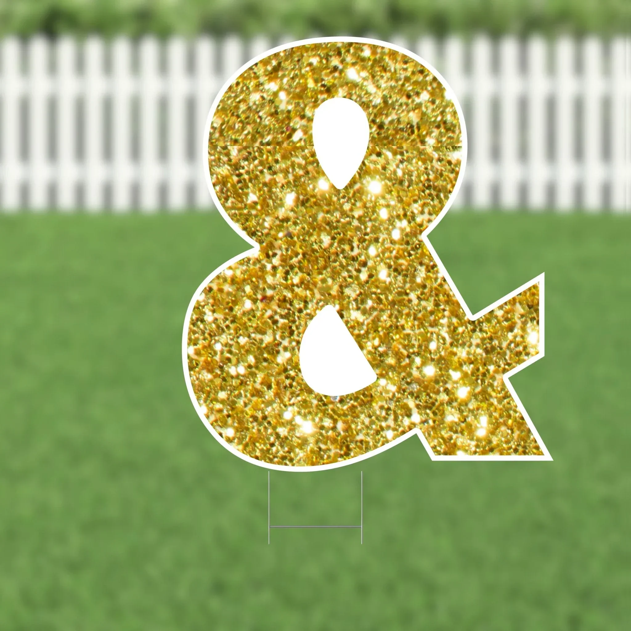 Yard Card Gold Number/Symbol 21.5" | 1ct - Image 13