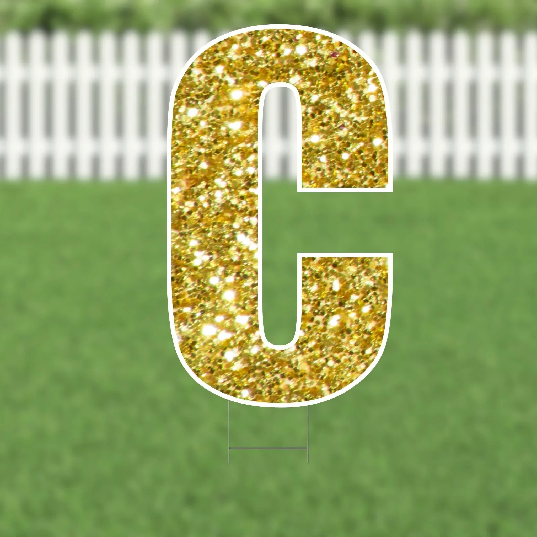 Yard Card Gold Letter 21.5" | 1ct - Image 3