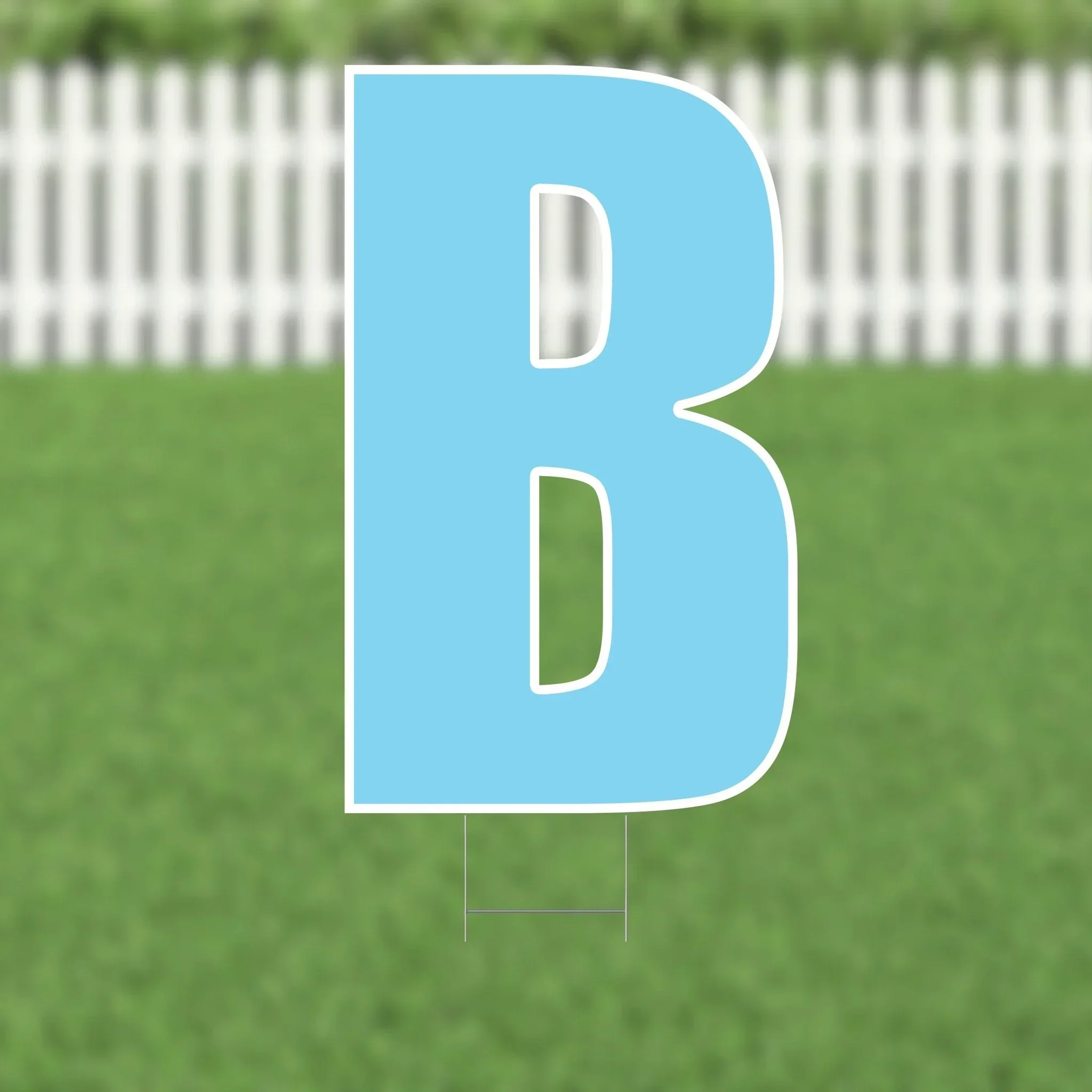 Yard Card Light Blue Letter 21.5" | 1ct - Image 2