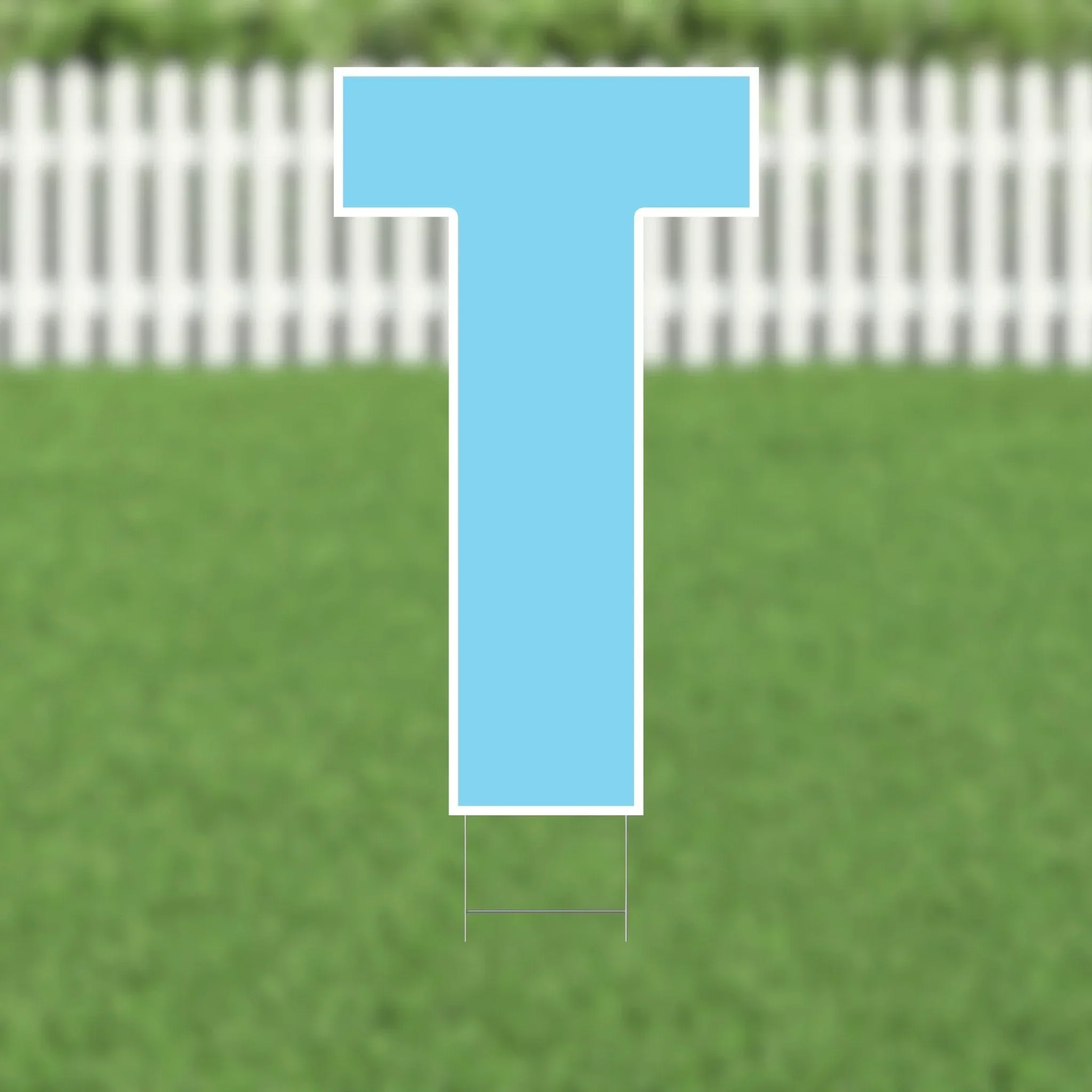 Yard Card Light Blue Letter 21.5" | 1ct - Image 20