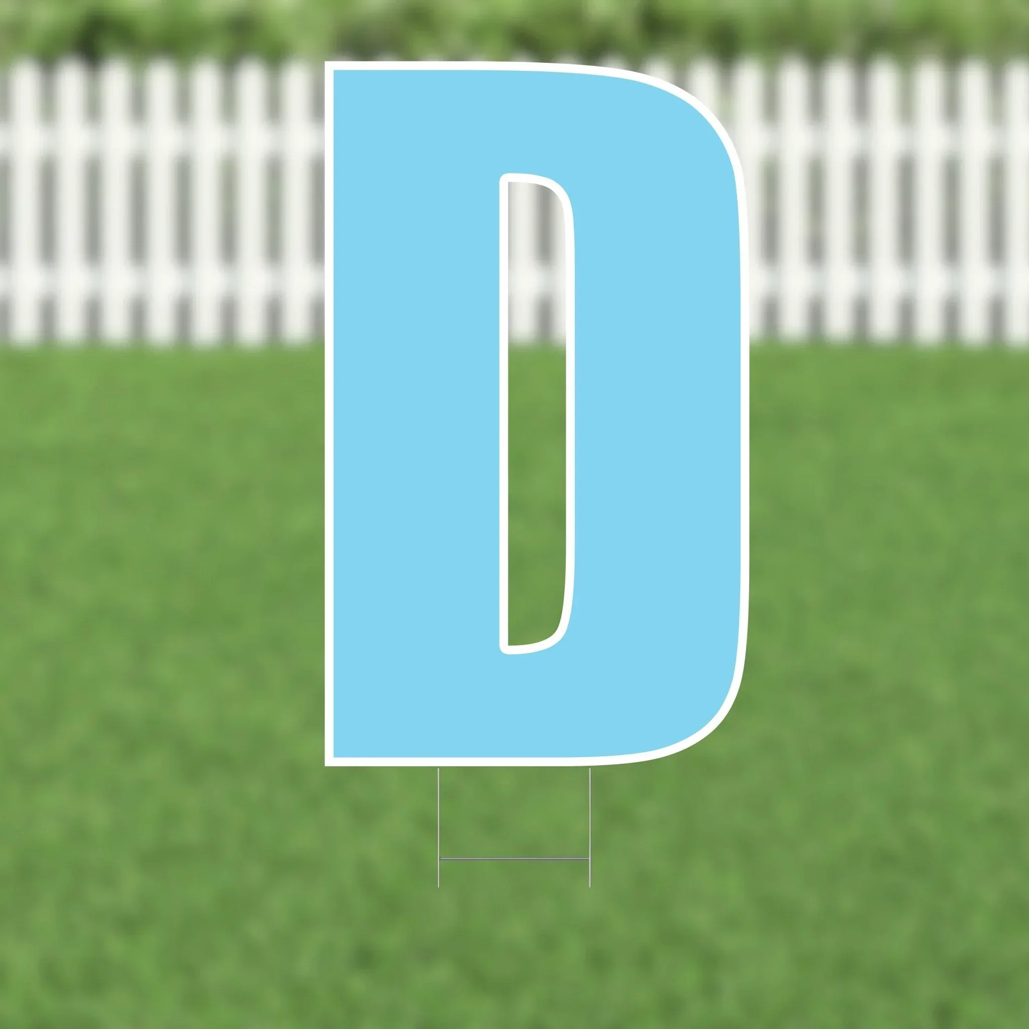 Yard Card Light Blue Letter 21.5" | 1ct - Image 4