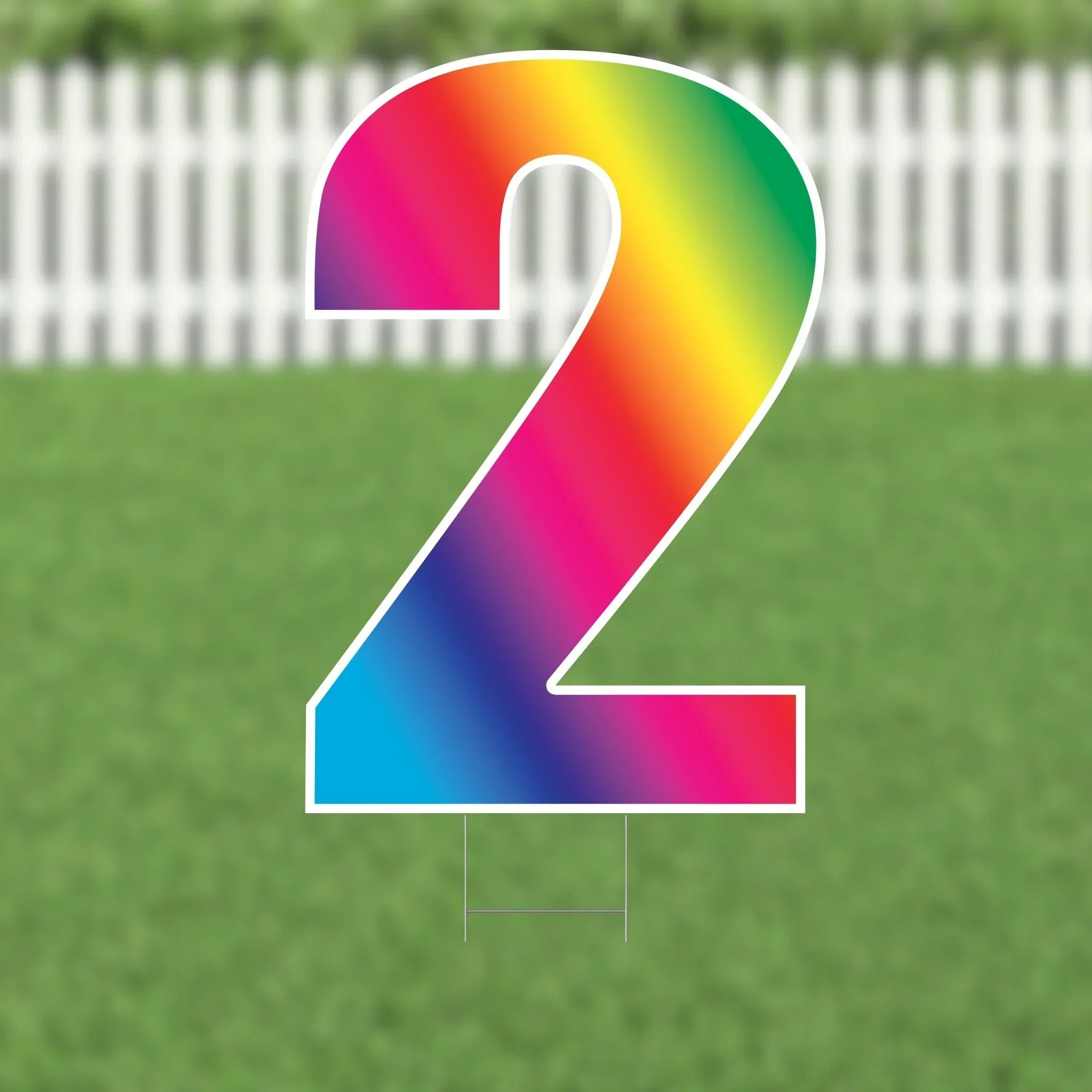 Yard Card Multi-color Number/Symbol 21.5" | 1ct - Image 2