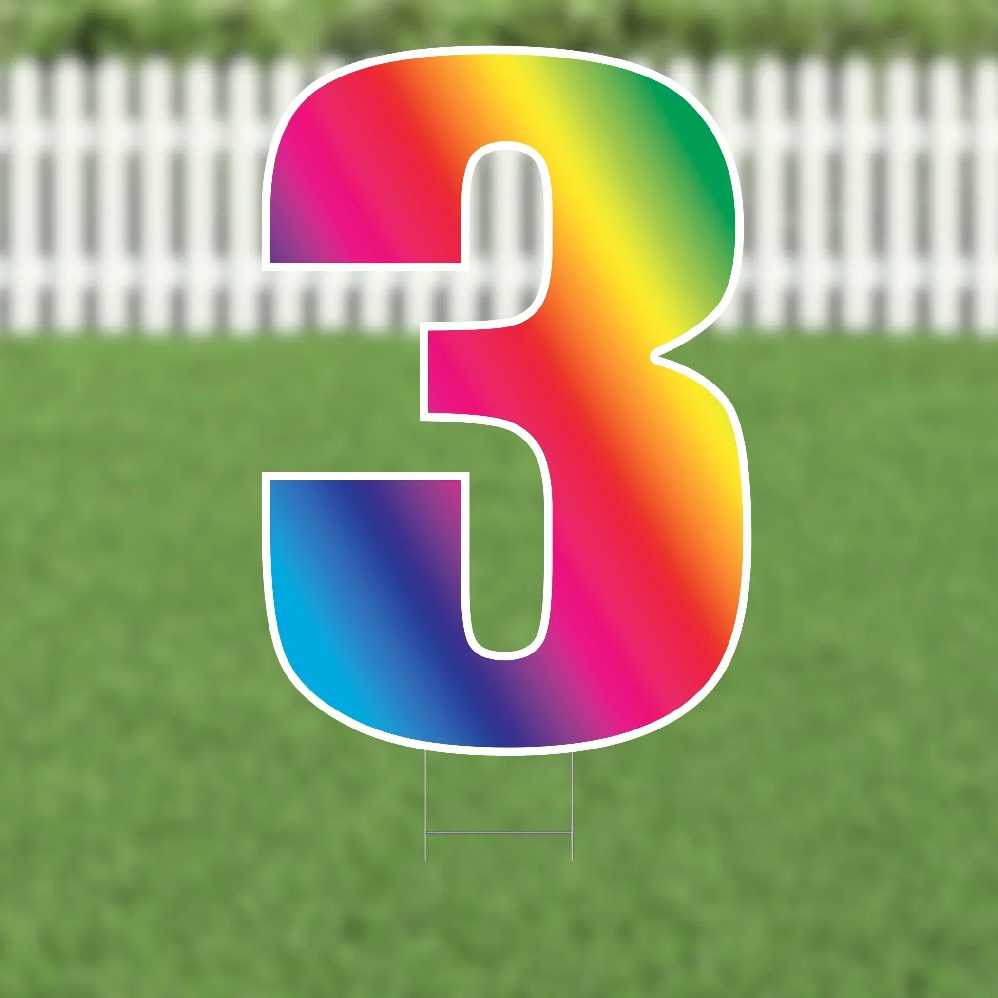 Yard Card Multi-color Number/Symbol 21.5" | 1ct - Image 3