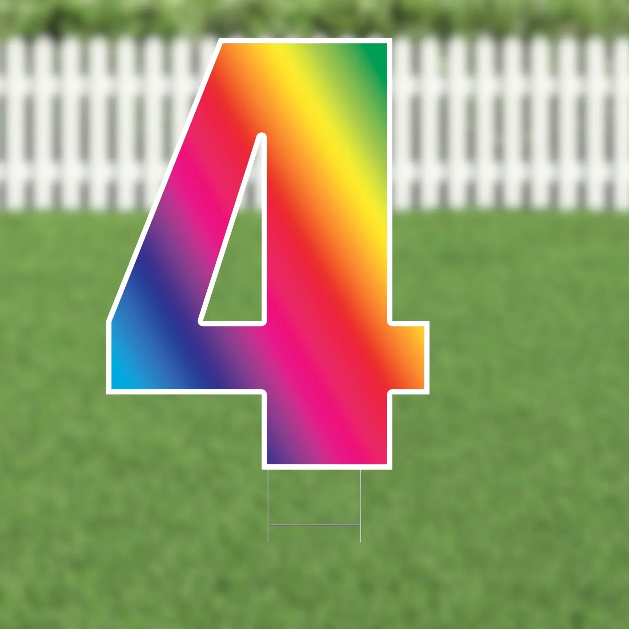 Yard Card Multi-color Number/Symbol 21.5" | 1ct - Image 4
